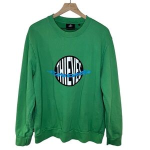 100 Thieves Logo Graphic Crewneck Sweatshirt Size XL